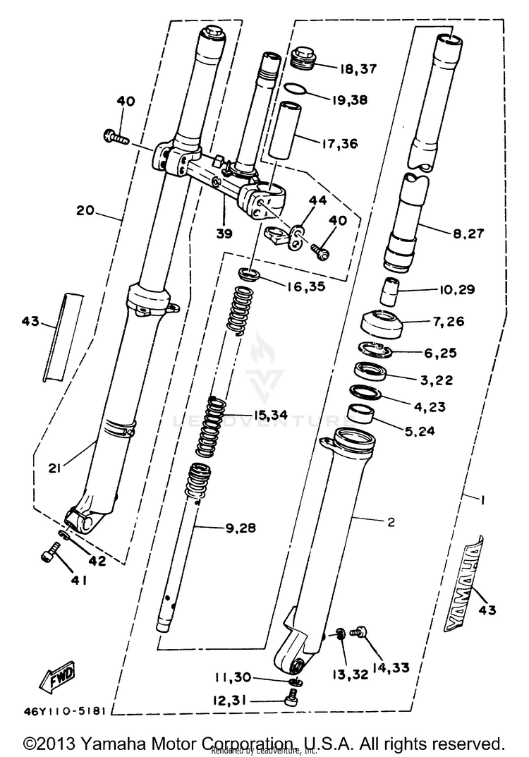 Front Fork Schematic