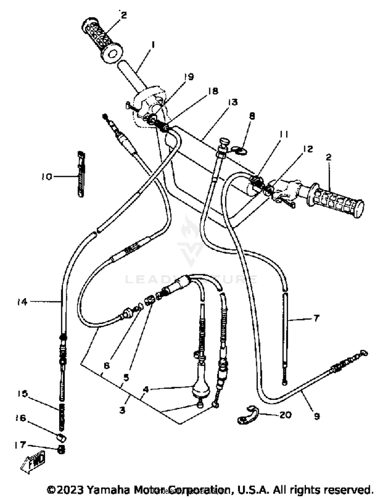Handlebar - Cable Schematic