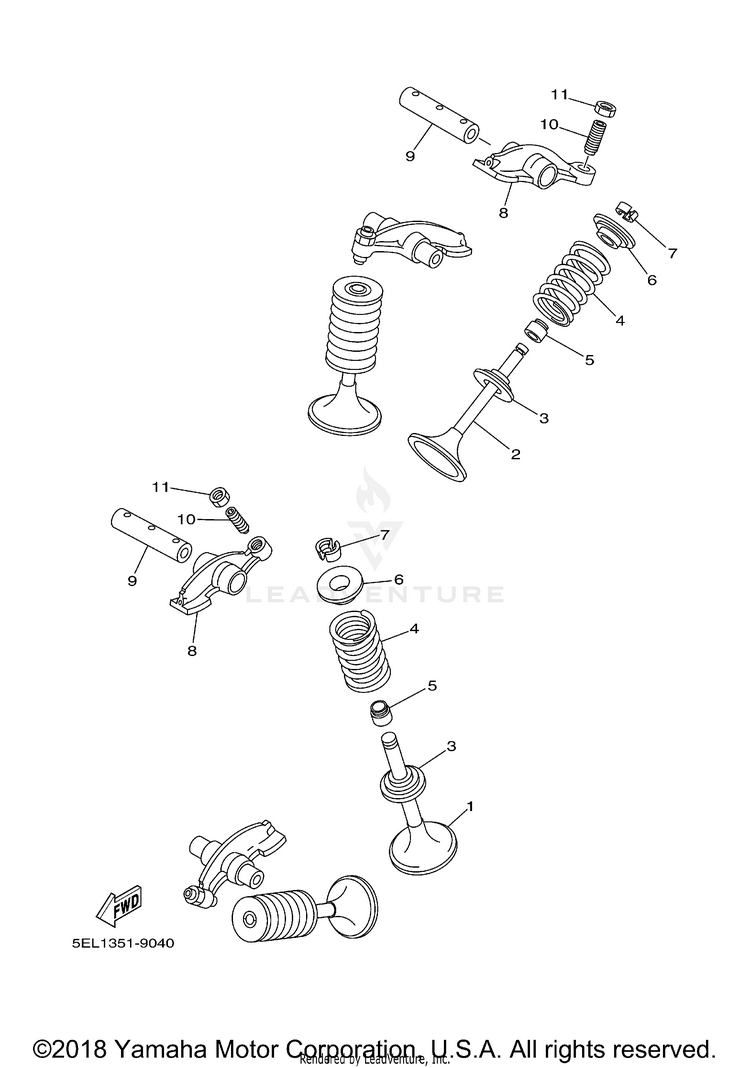 Valve V STAR 1100 SILVERADO - XVS11ATXCB - 2008 Schematic