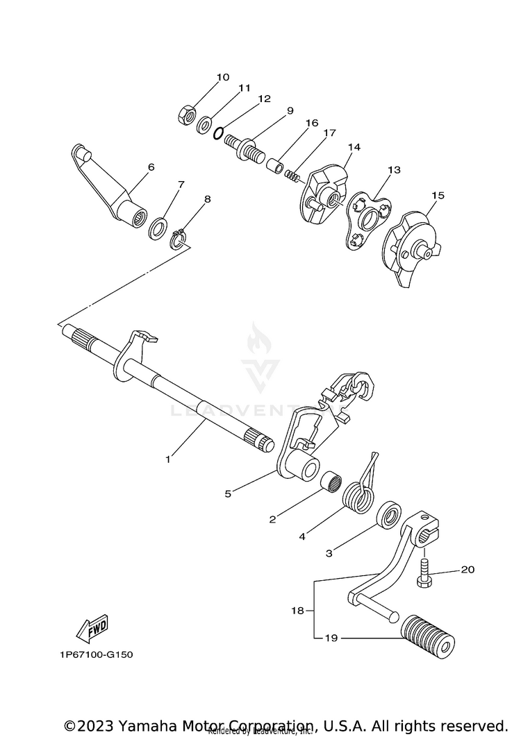Shift Shaft Schematic