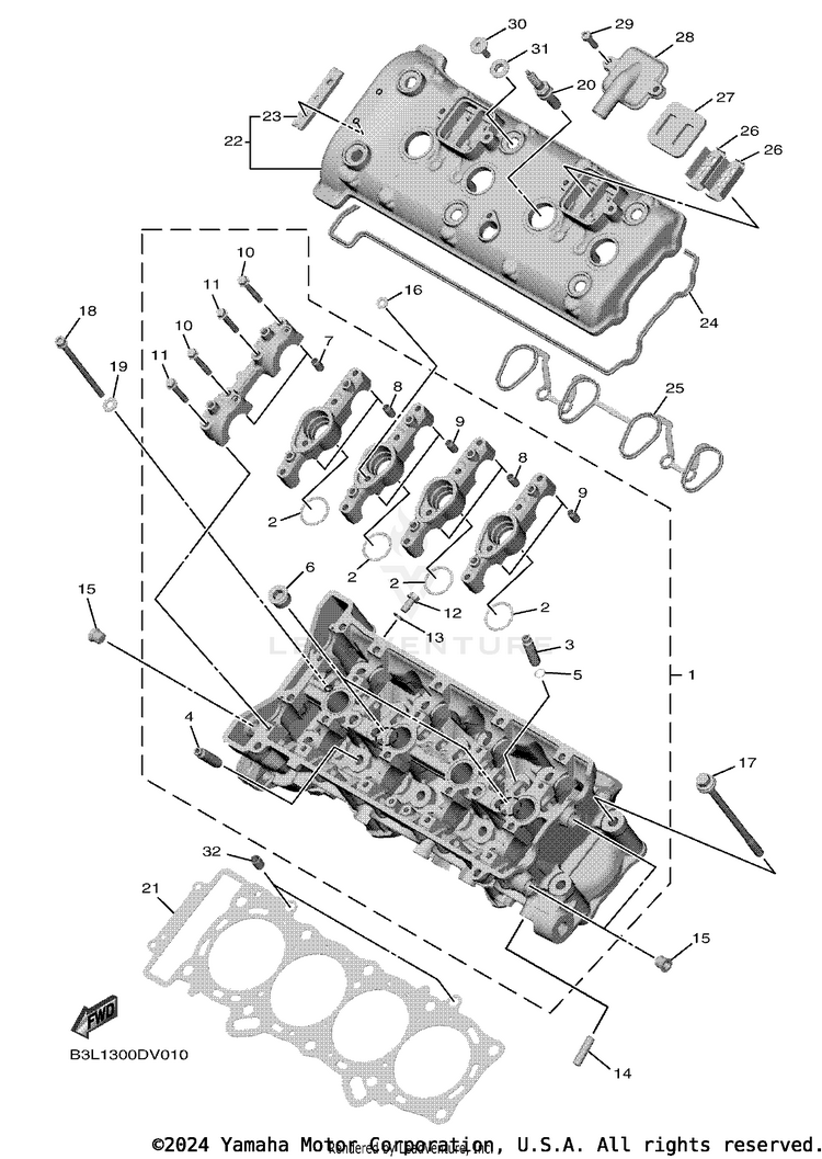 Cylinder Head Schematic