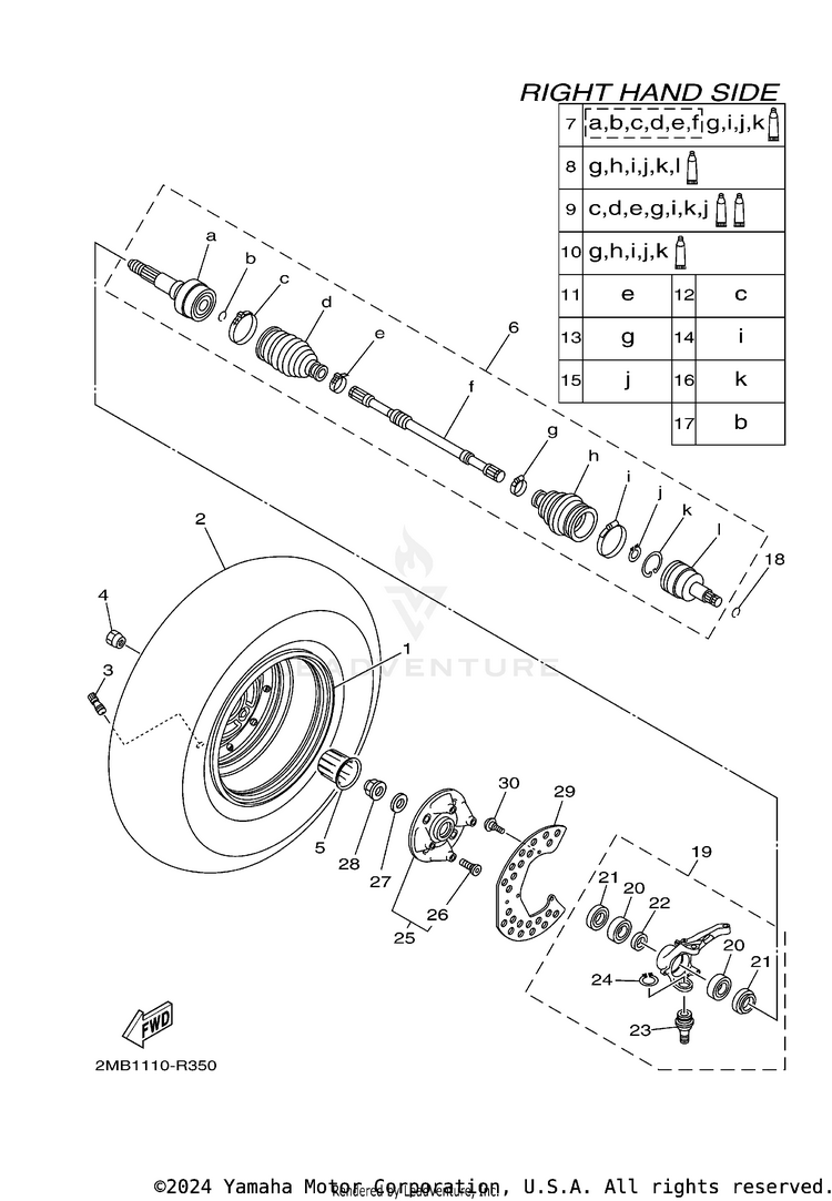 Front Wheel 2 Schematic