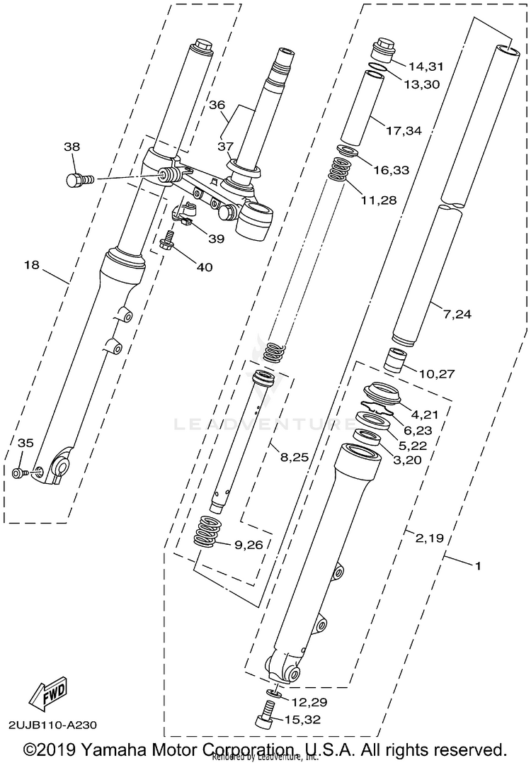 Front Fork Schematic