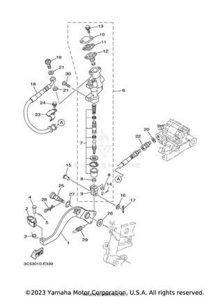 Rear Master Cylinder Schematic