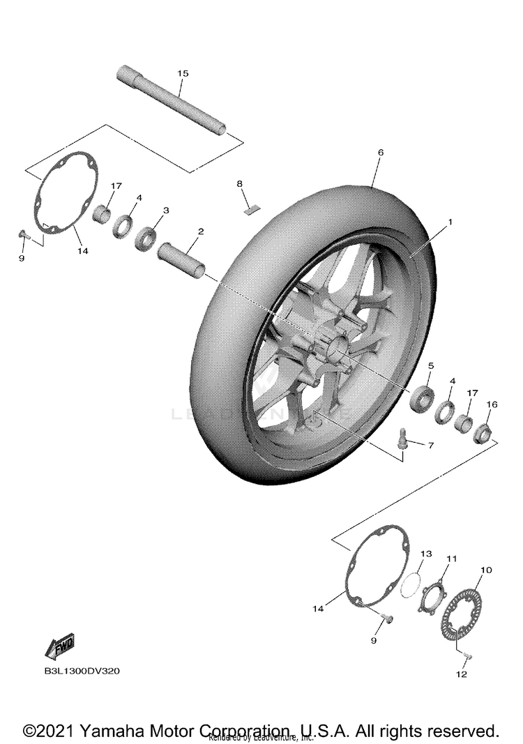 Front Wheel Schematic