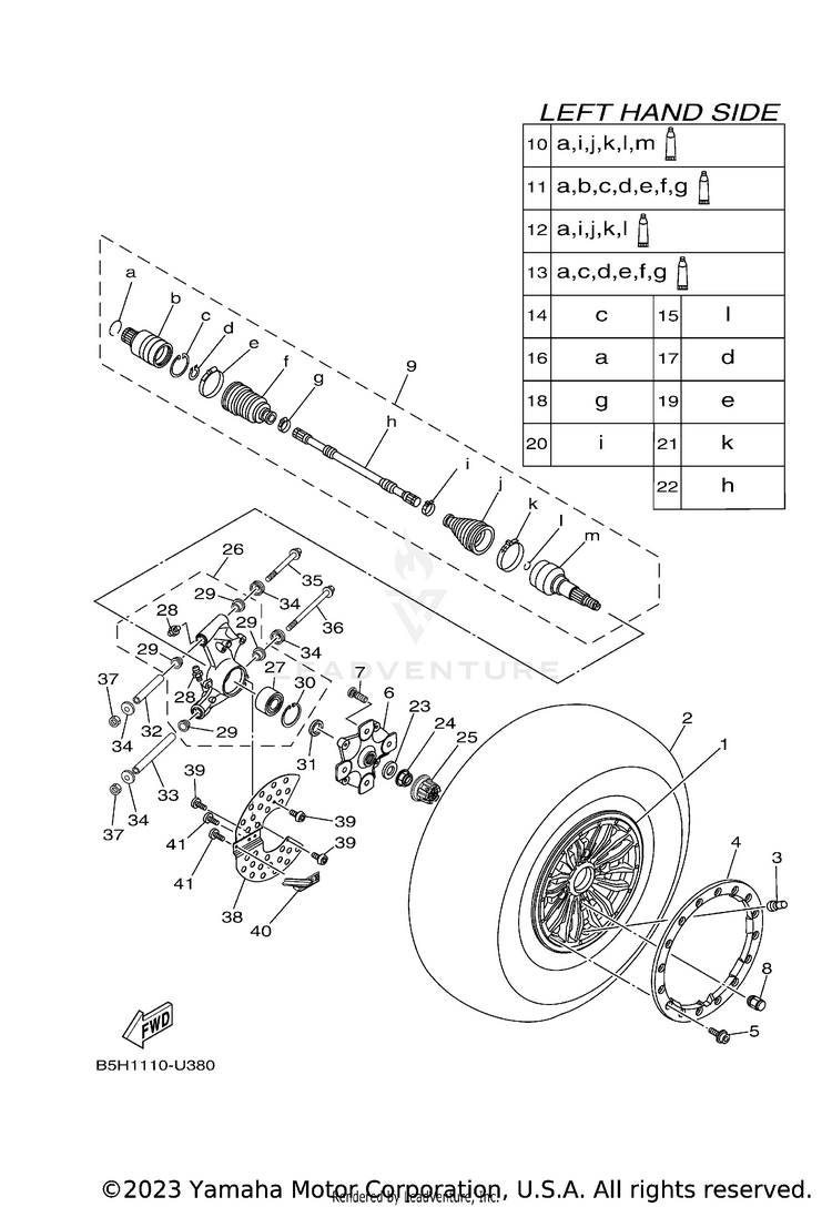 Rear Wheel Schematic