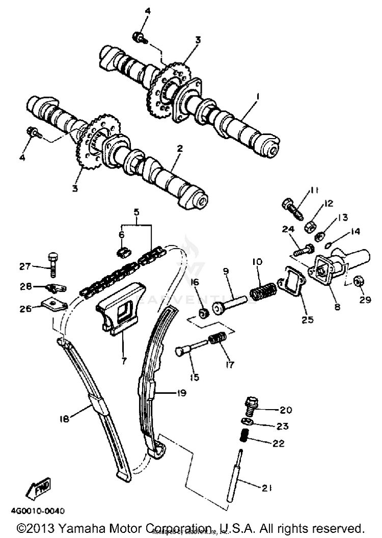 Camshaft Chain Schematic