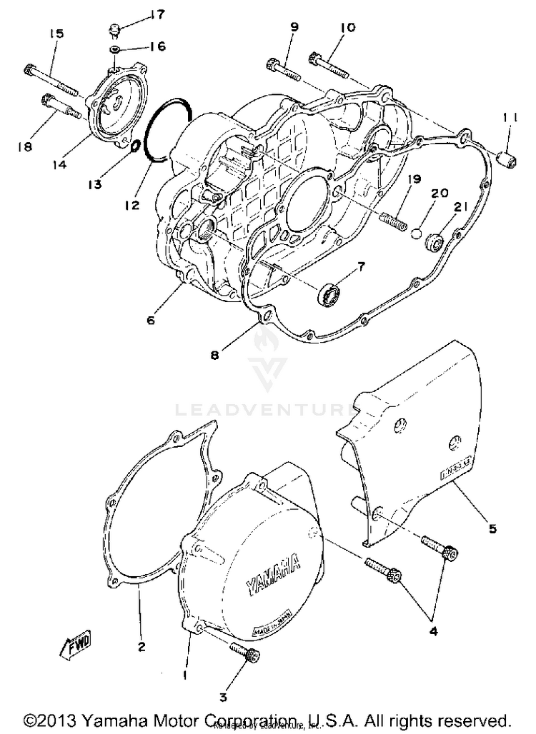 Crankcase Cover Schematic