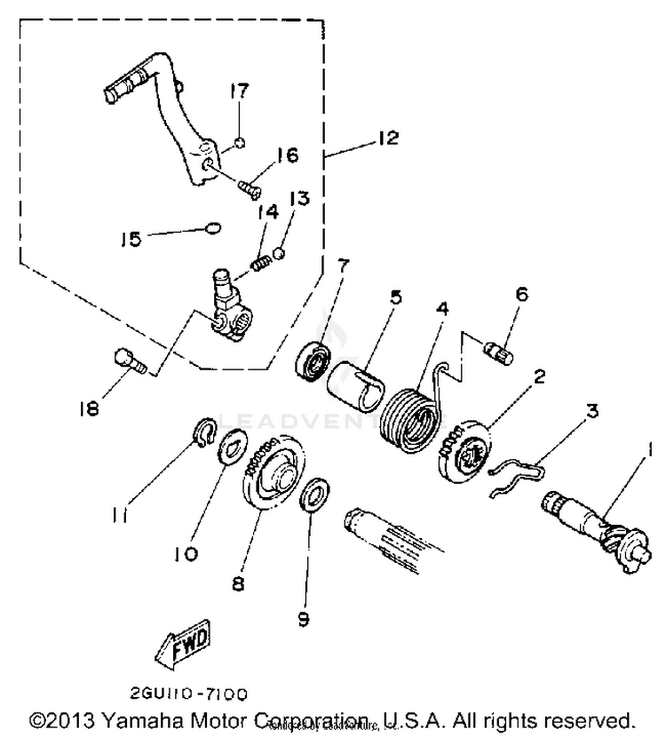 Starter BANSHEE - YFZ350D - 1992 Schematic