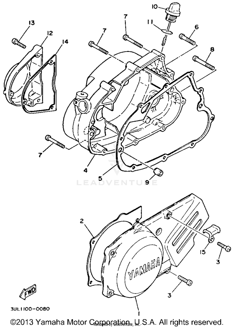 Crankcase Cover 1 Schematic