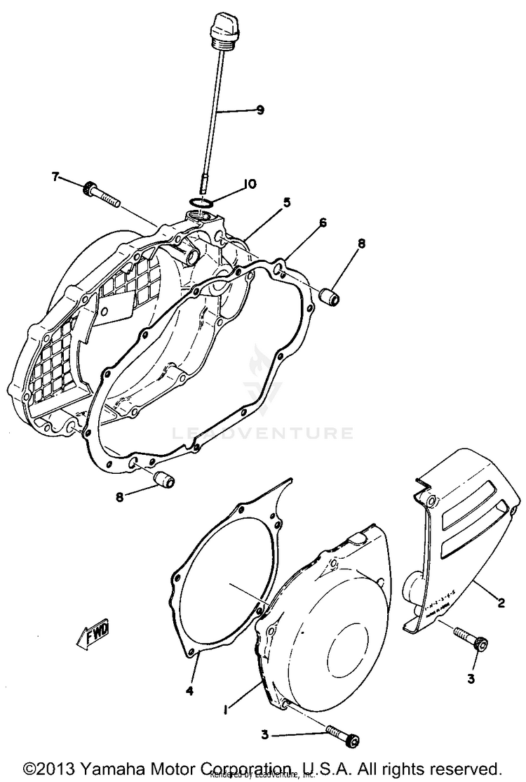 Crankcase Cover Schematic