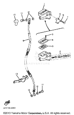 Front Master Cylinder Schematic