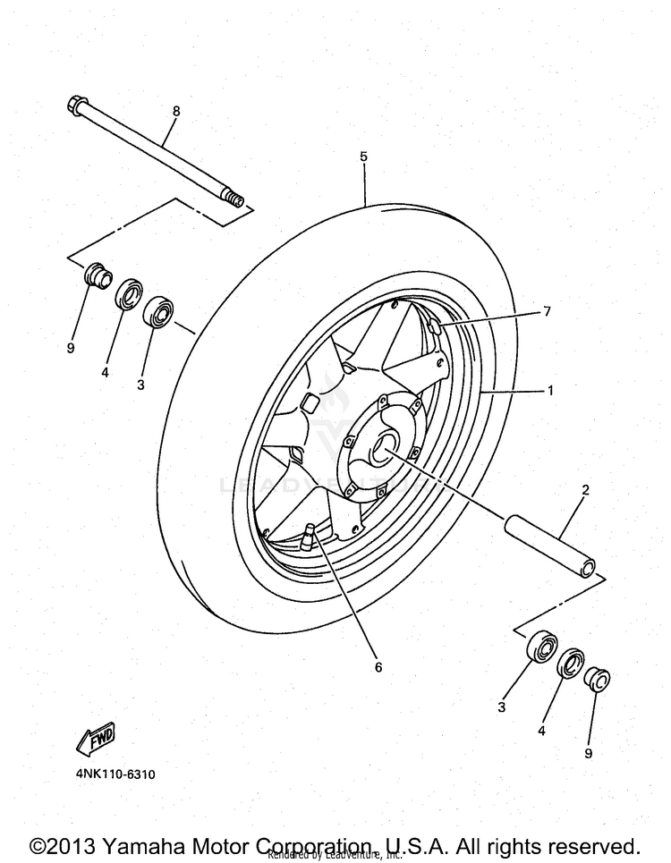 Front Wheel Schematic