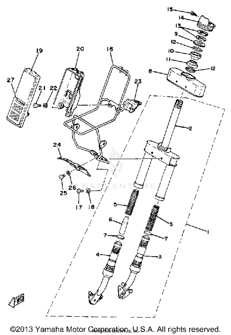 Front Fork Schematic