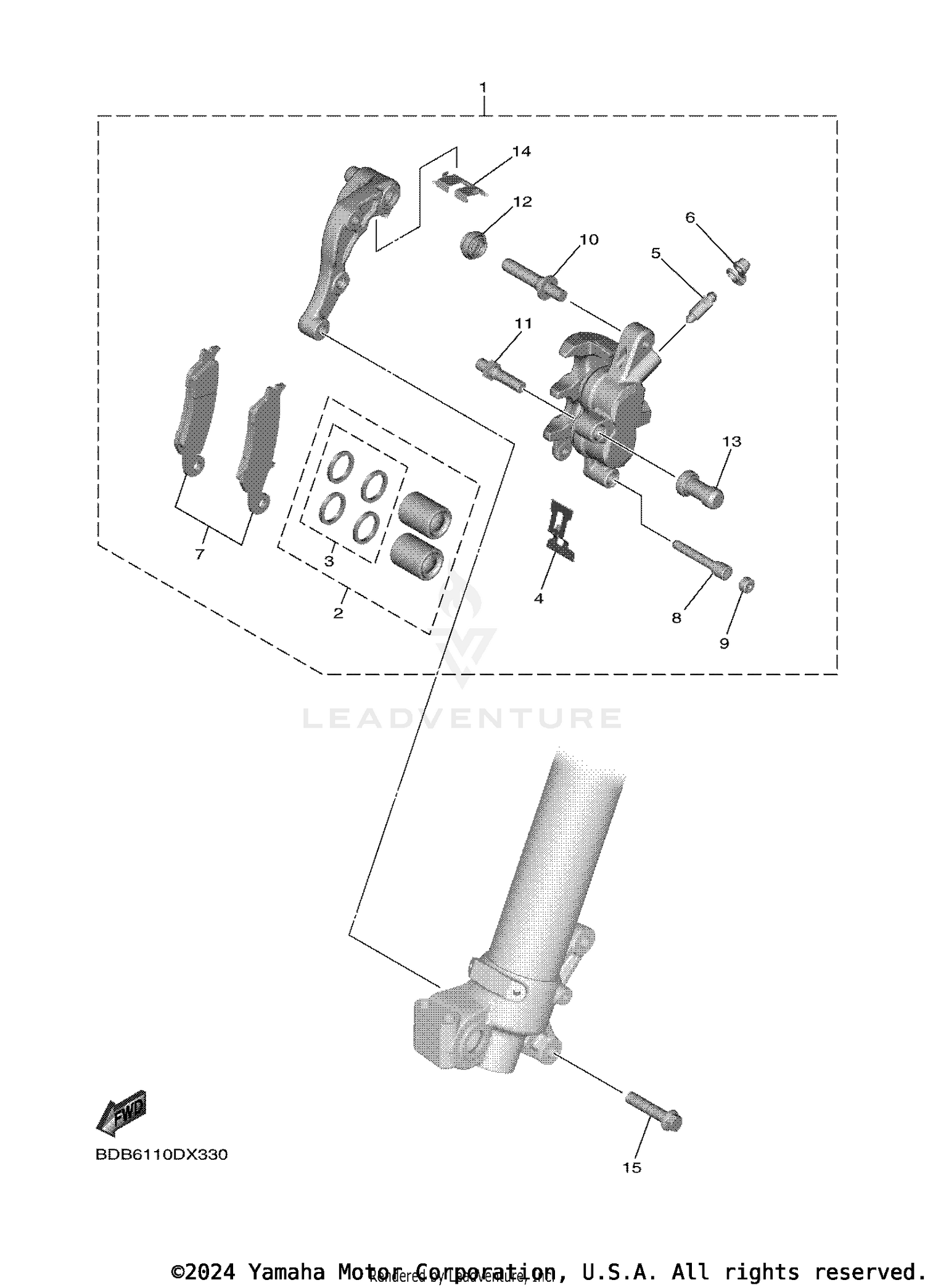 FRONT BRAKE CALIPER
