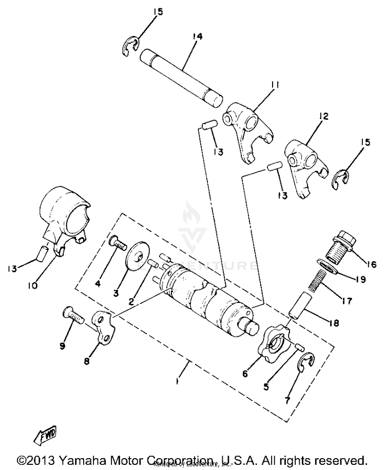 Shift Cam - Fork Schematic