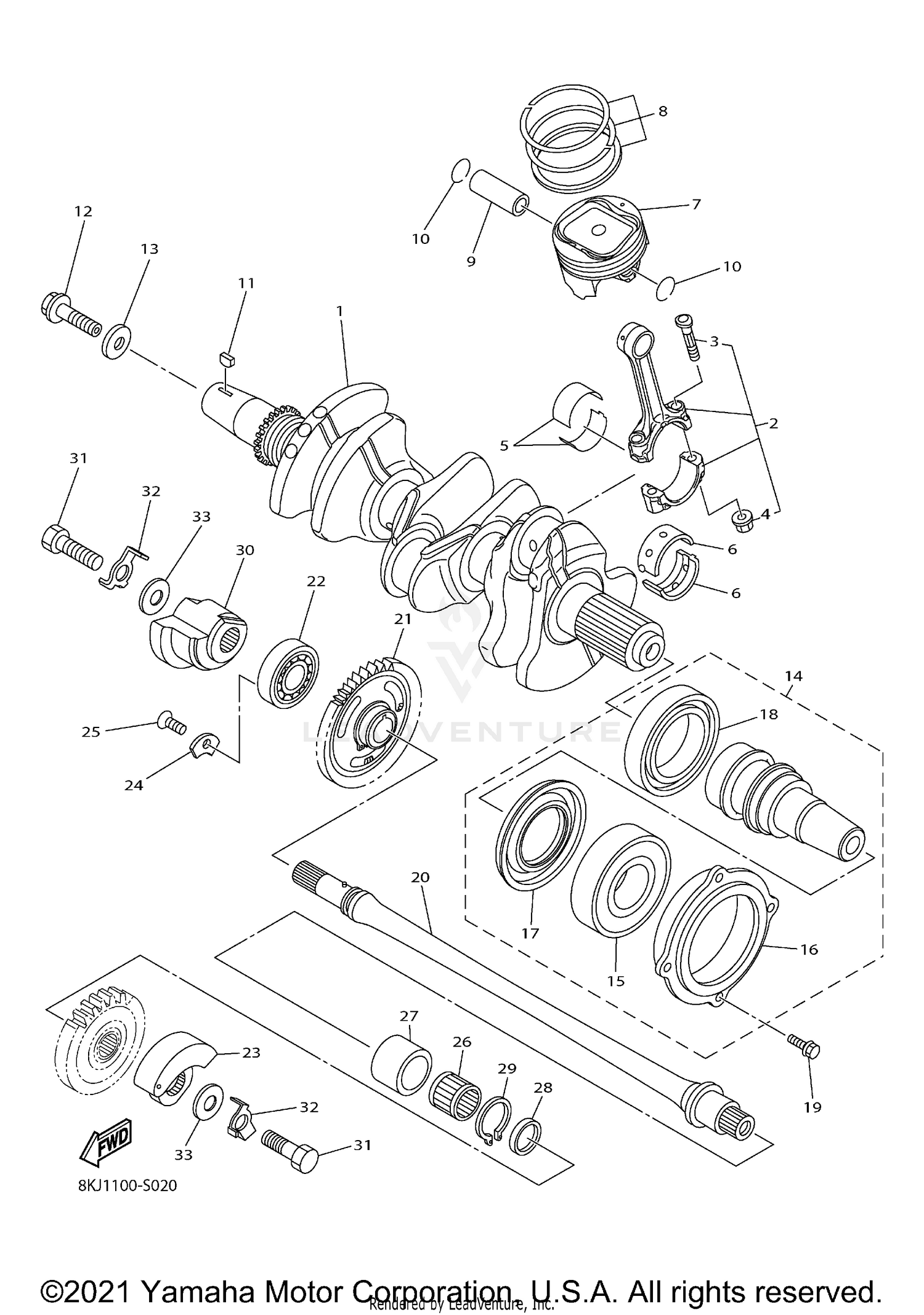 CRANKSHAFT & PISTON