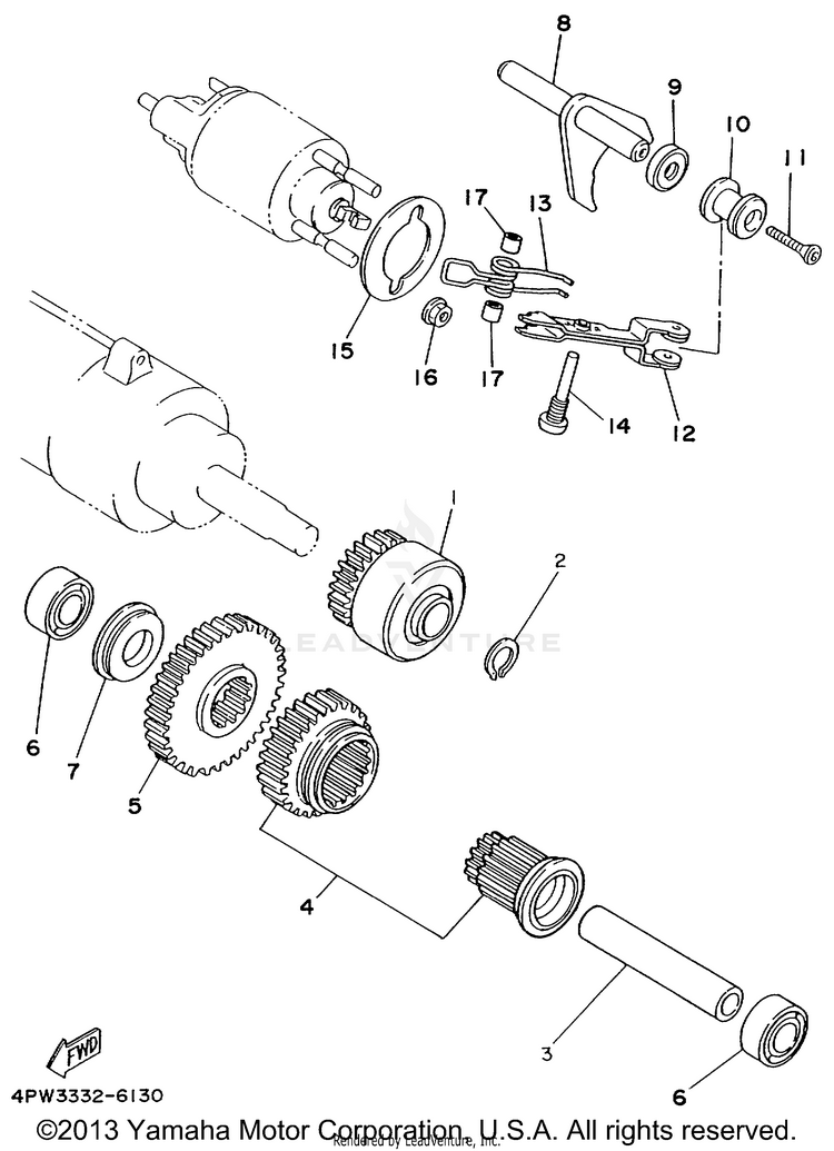 Starter Clutch Schematic