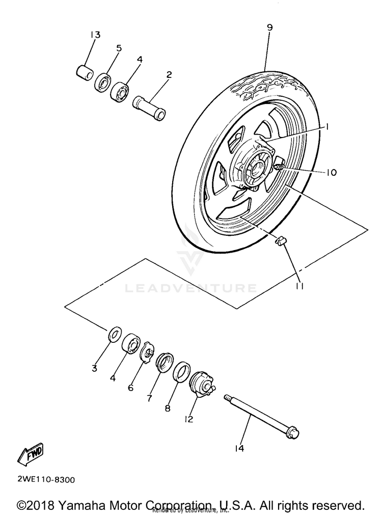 Front Wheel Schematic