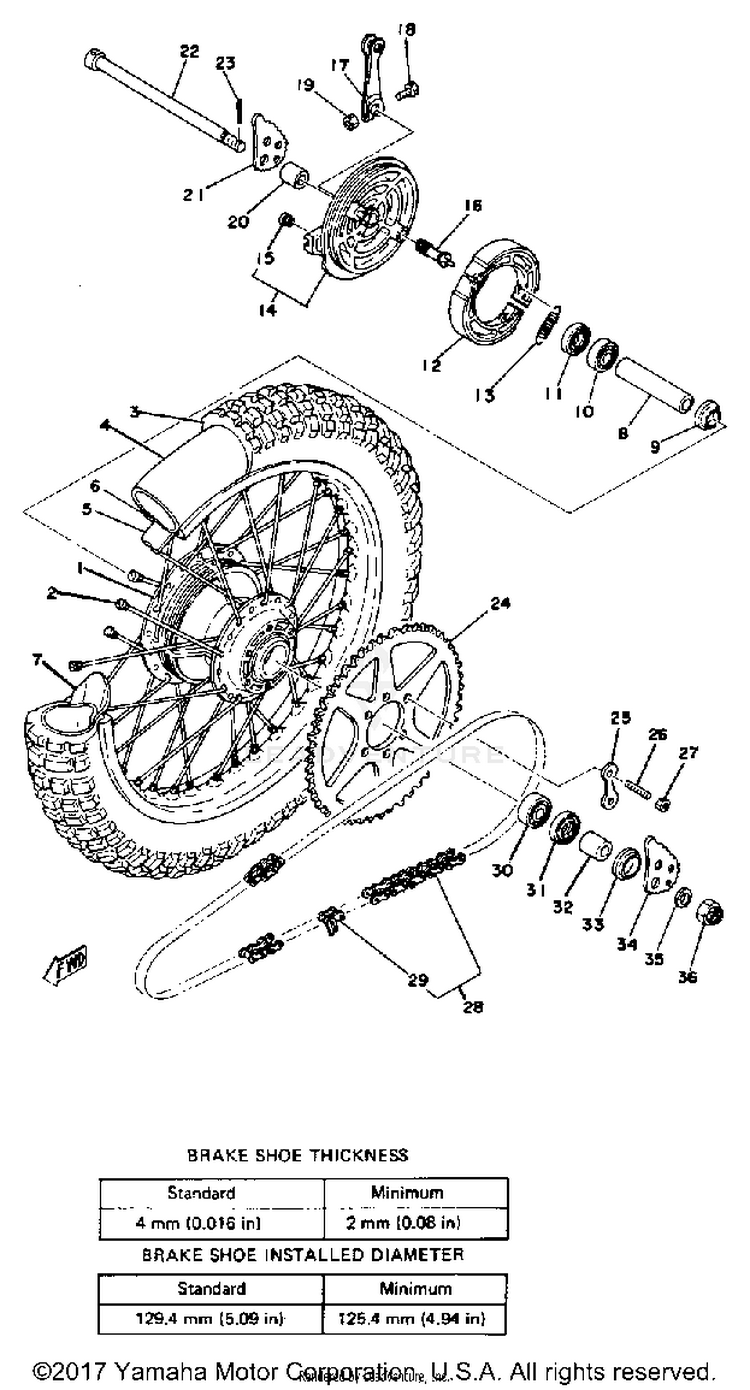 Rear Wheel Schematic