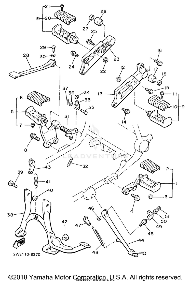 Stand Footrest Schematic