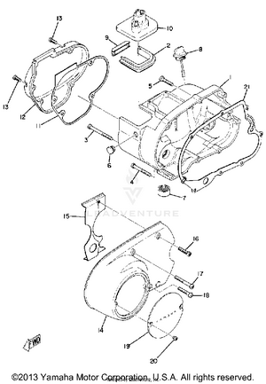 Crankcase Cover Schematic