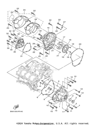 Crankcase Cover 1 Schematic