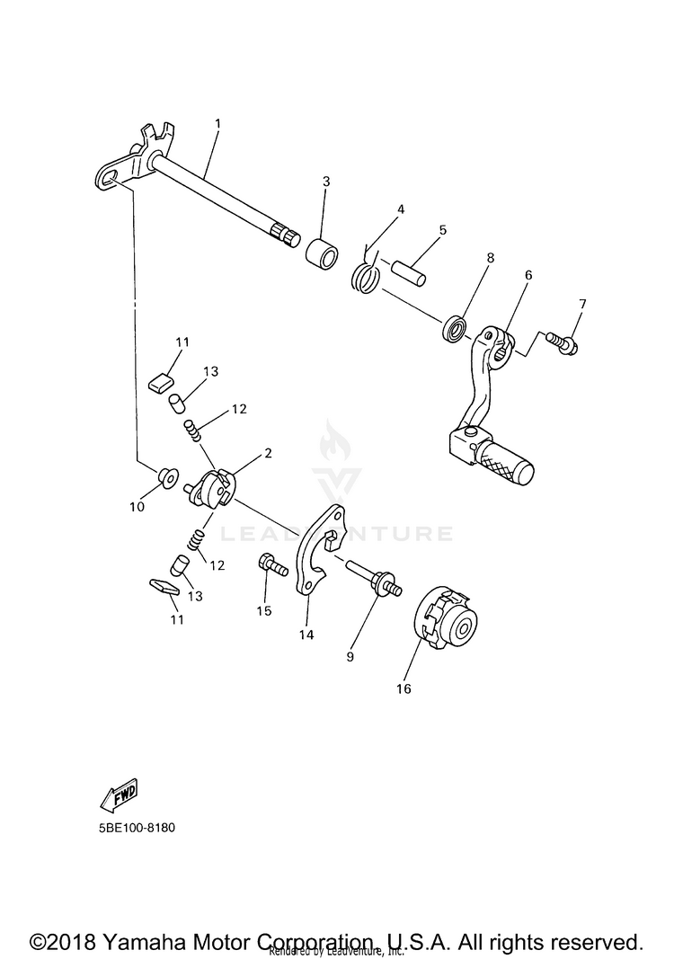 Shift Shaft Schematic
