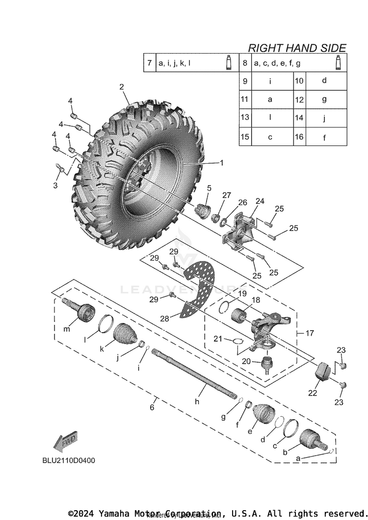 Front Wheel 2 Schematic
