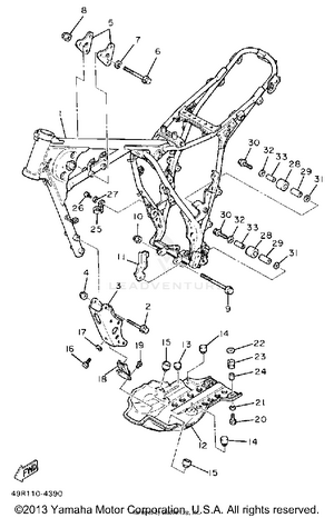 Frame (california Model Only) Schematic