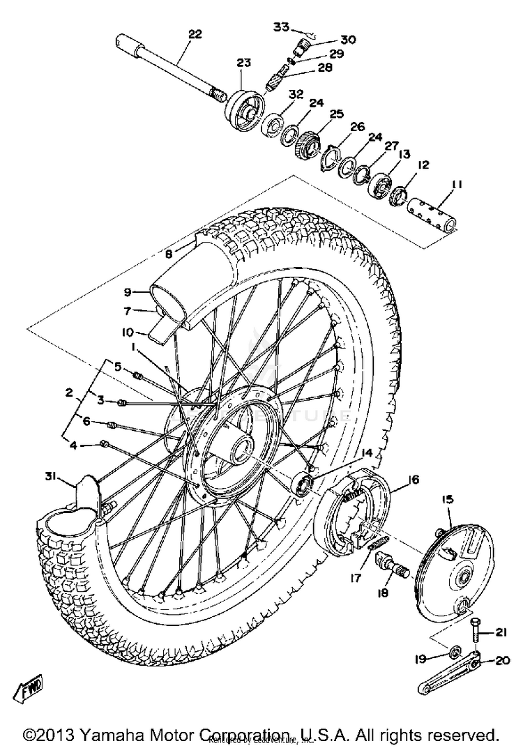 Front Wheel Schematic