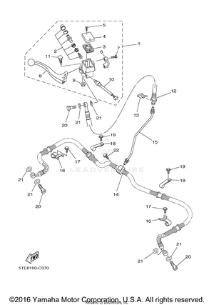 Front Master Cylinder Schematic