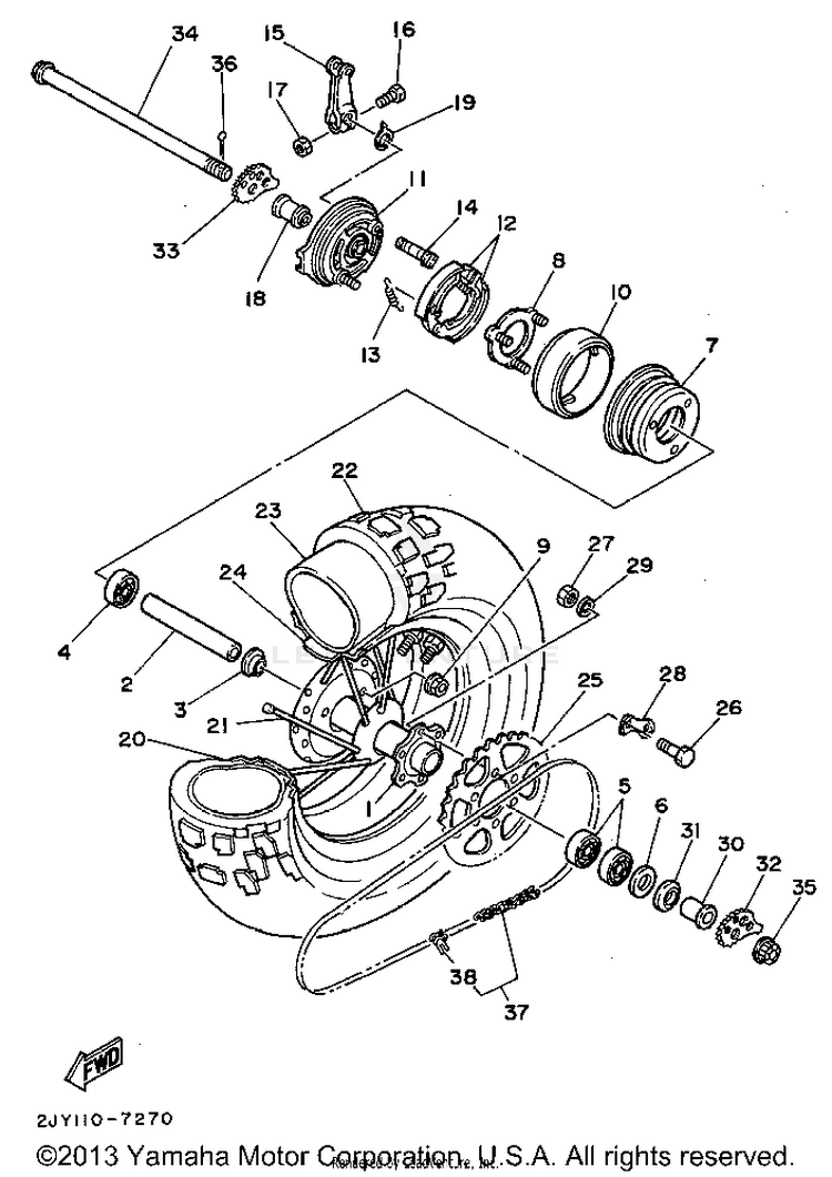 Rear Wheel Schematic
