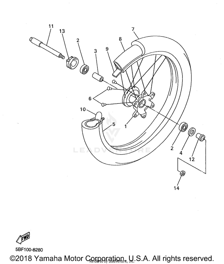 Front Wheel Schematic