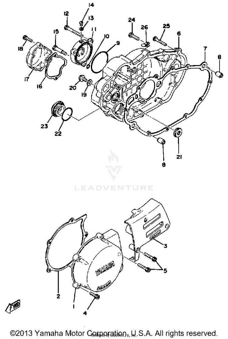 Crankcase Cover Schematic