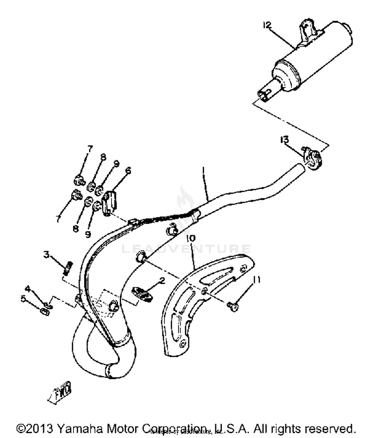 Exhaust-Yz60h - J - K Schematic