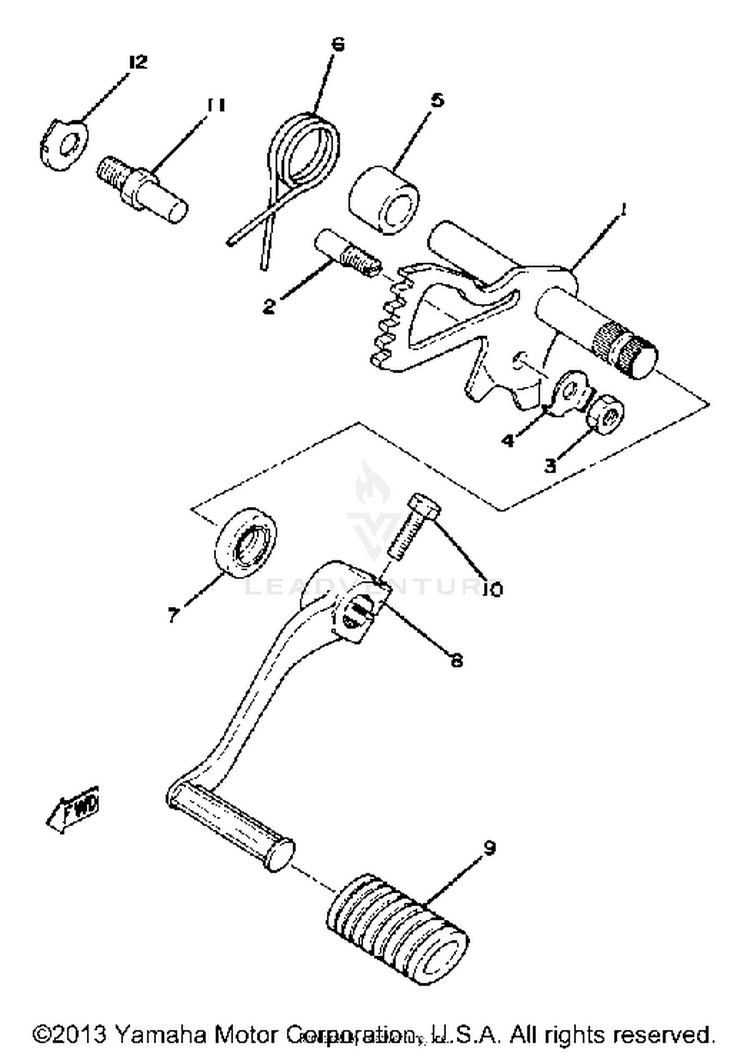 Shift Shaft Schematic