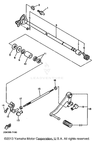 Shift Shaft Schematic