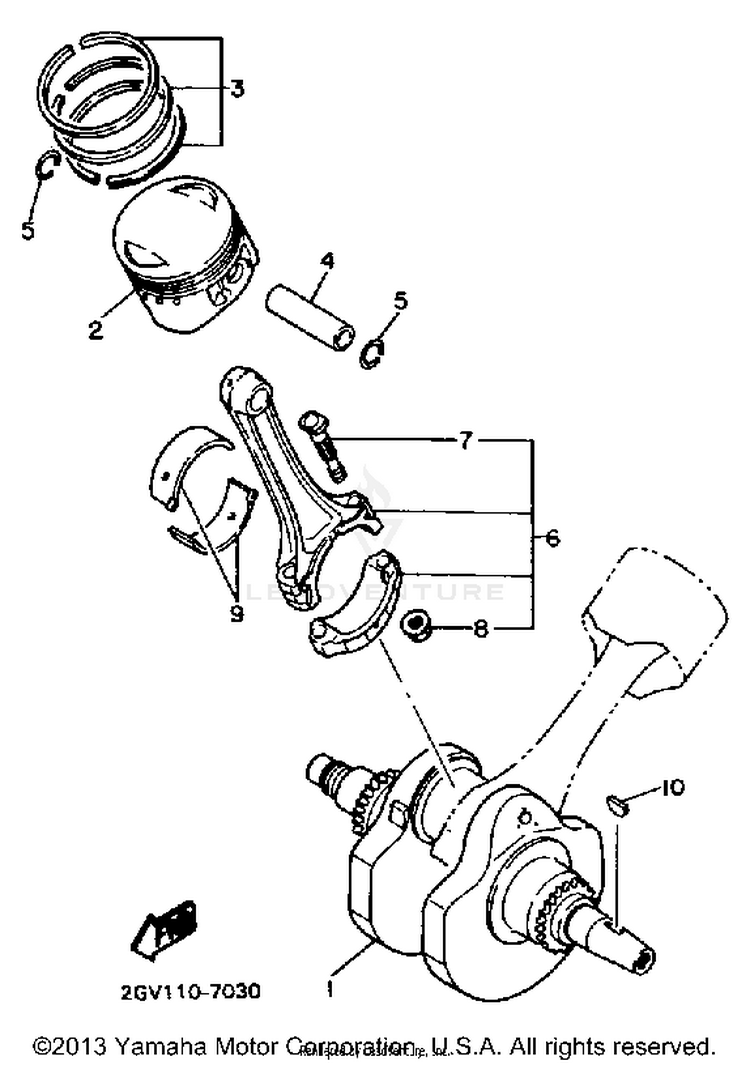 Crankshaft Piston Schematic