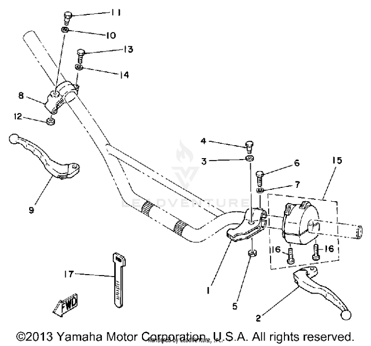 Handle Switch - Lever Schematic