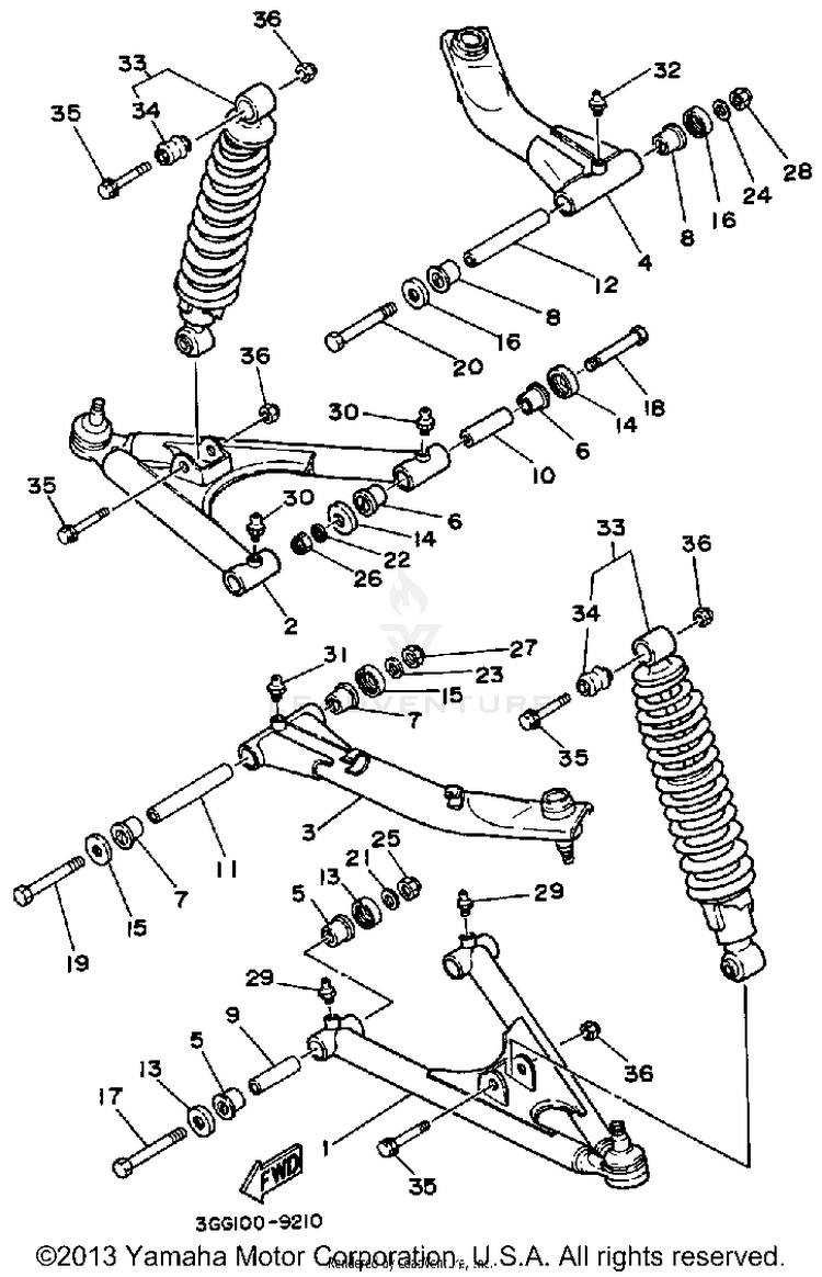 Front Suspension - Wheel Schematic