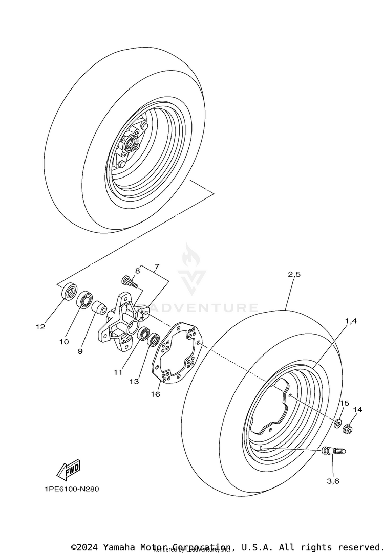 Front Wheel Schematic