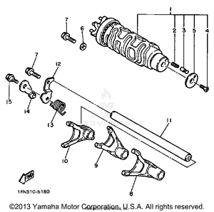 Shift Cam-fork Schematic