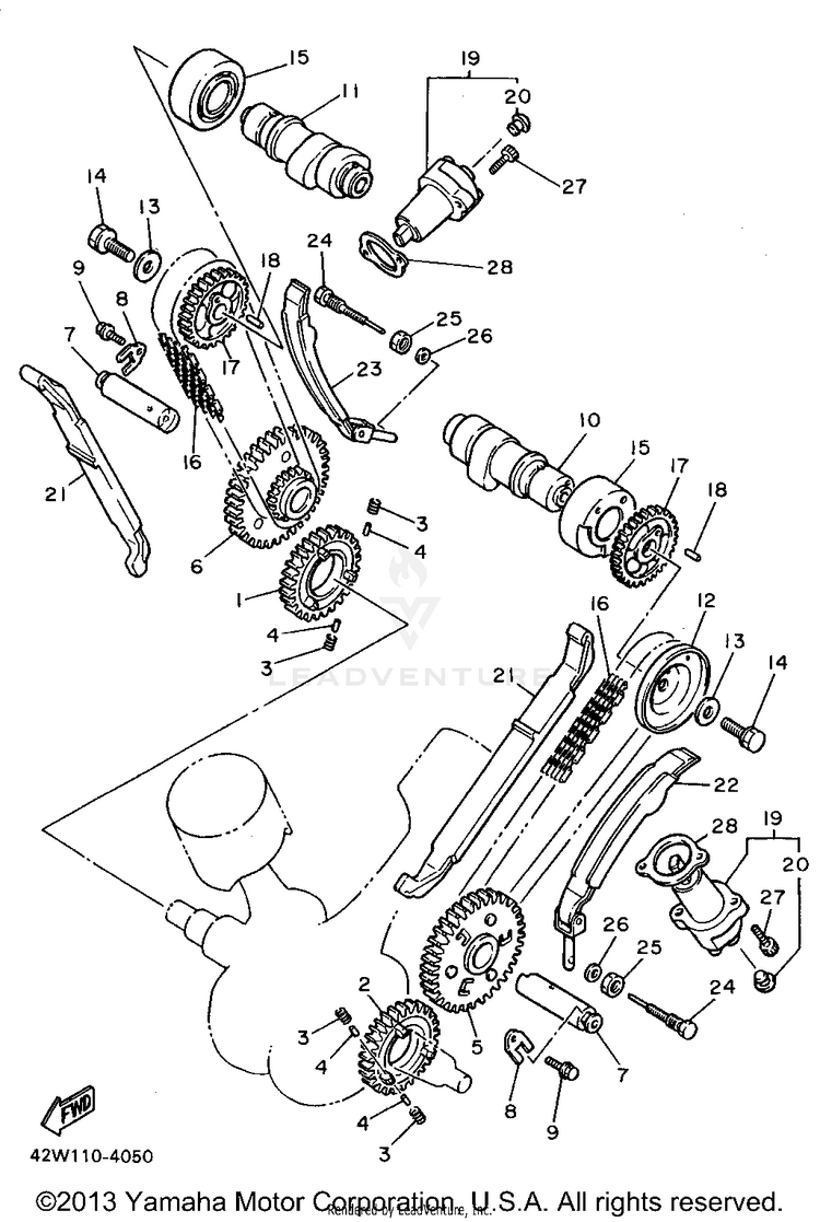 Camshaft Chain Schematic