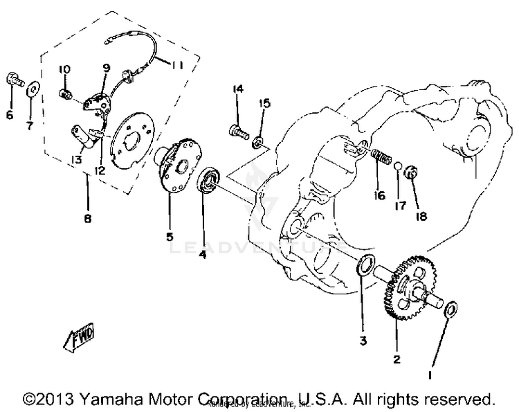 Contact Breaker - Governor Schematic
