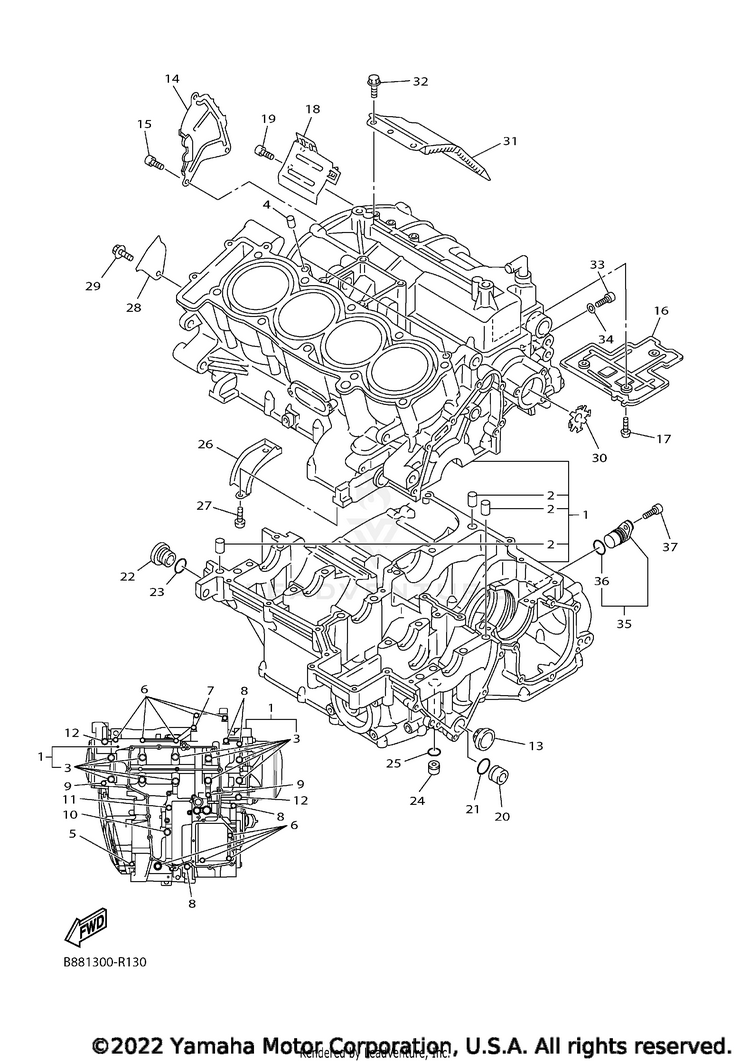 Crankcase Schematic