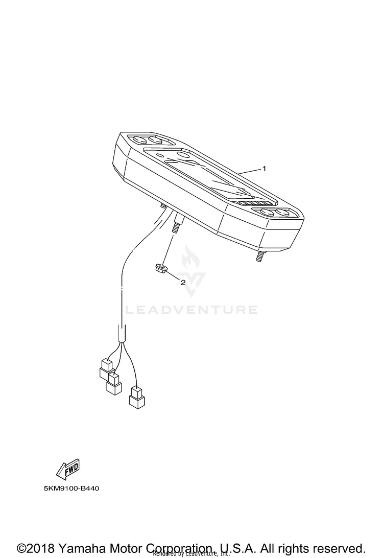 Meter RHINO 450 SPECIAL ED - YXR45FSPX - 2008 Schematic