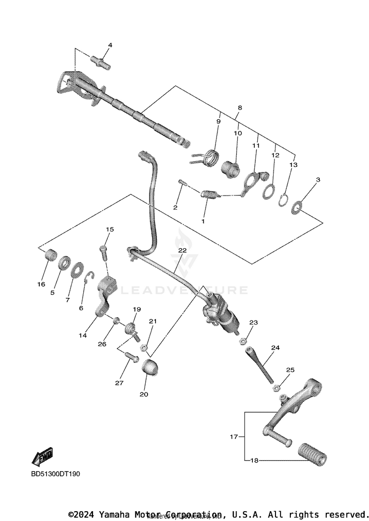 Shift Shaft Schematic