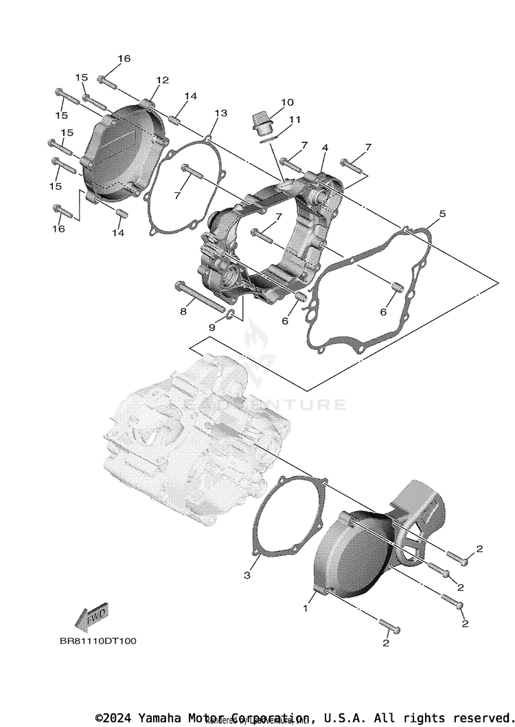 Crankcase Cover Schematic