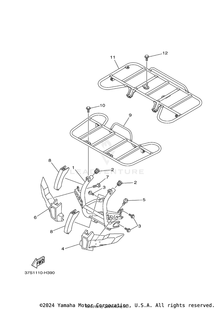 Guard GRIZZLEY 450 HUNTING - YFM450DAEH - 2014 Schematic